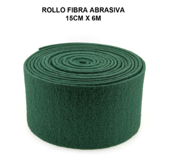 ETROPAJO ROLLO FIBRA VERDE 6 METROS  "CIDAL" 1UNID.