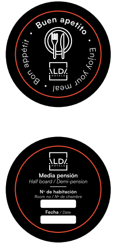 Tickets Restaurante Naranja Media Pensión Alda Hotels