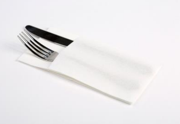 Servilleta 40x40 P&P Kanguro Blancas 960 Ud.