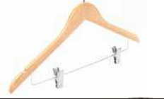 PERCHA ANTIRROBO CON PINZAS MADERA 10 UNID.