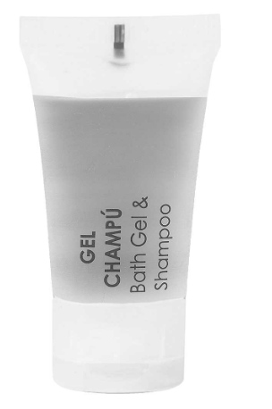 TUBO GEL + CHAMPU 20 ML STANDARD DAISY 500 UNID.