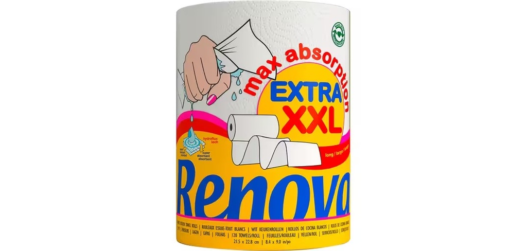 Essuie-tout extra XXL Renova (Papel Cocina)